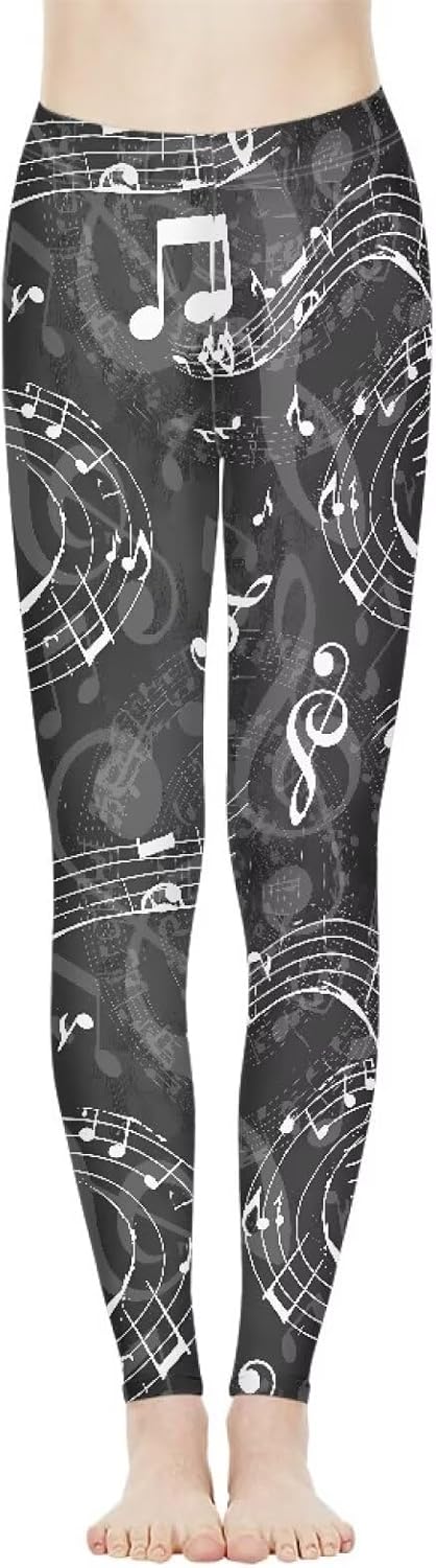 Irisjudy Women Full Length Leggings, Ethnic Geometric High Waist Stretchy Workout Tights, Ladybug Comfy Yoga Pants Plus Size