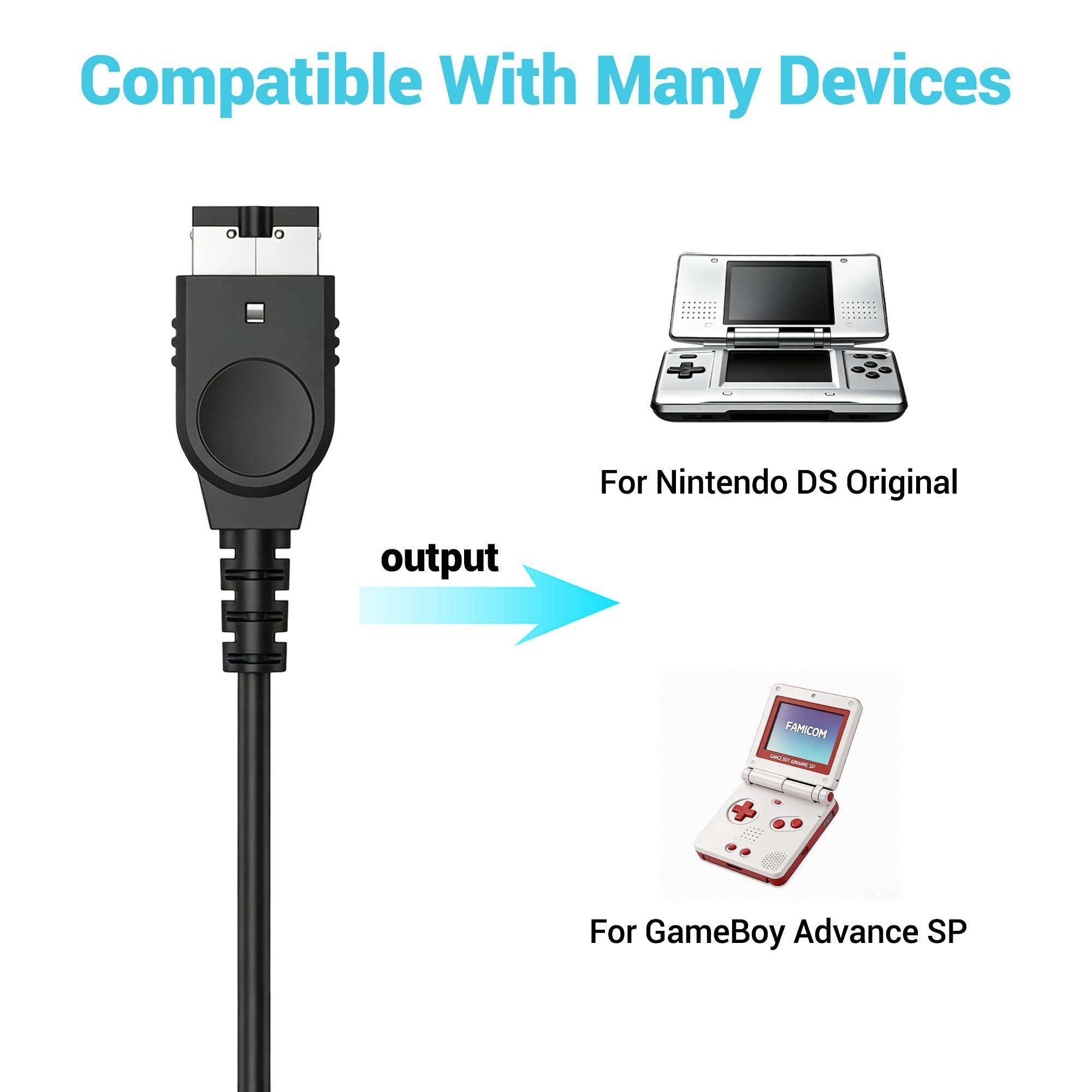Amazon.co.jp: Gameboy Advance sp用充電器、GBA SP充電ケーブルコード 