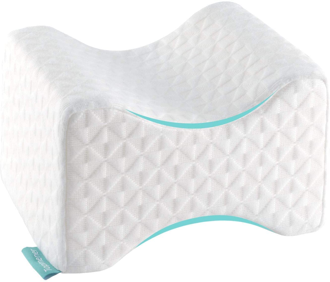 Topmener Knee Leg pillow Memory Foam Leg Cushion Orthopedic Between Knee Wedge Pillow for Sleeping with Washable Cover, Perfect for Hip Back Leg & Knee Pain, Side Sleeper, Pregnancy & Sciatica Relief