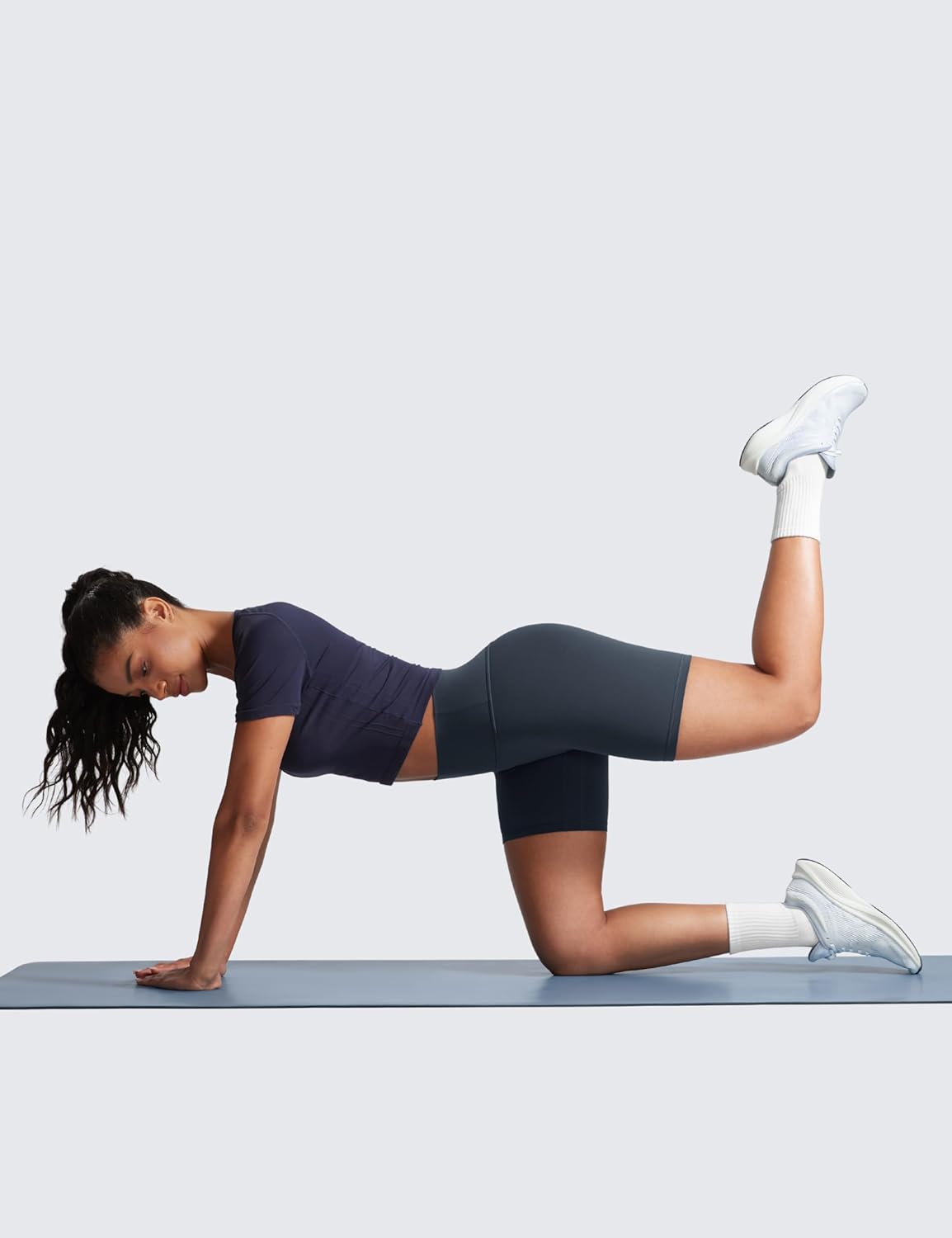 CRZ YOGA Secretsculpt Butterlift Biker Shorts 6"- No Front Seam High Waist Womens Workout Gym Booty Scrunch Butt - Image 4