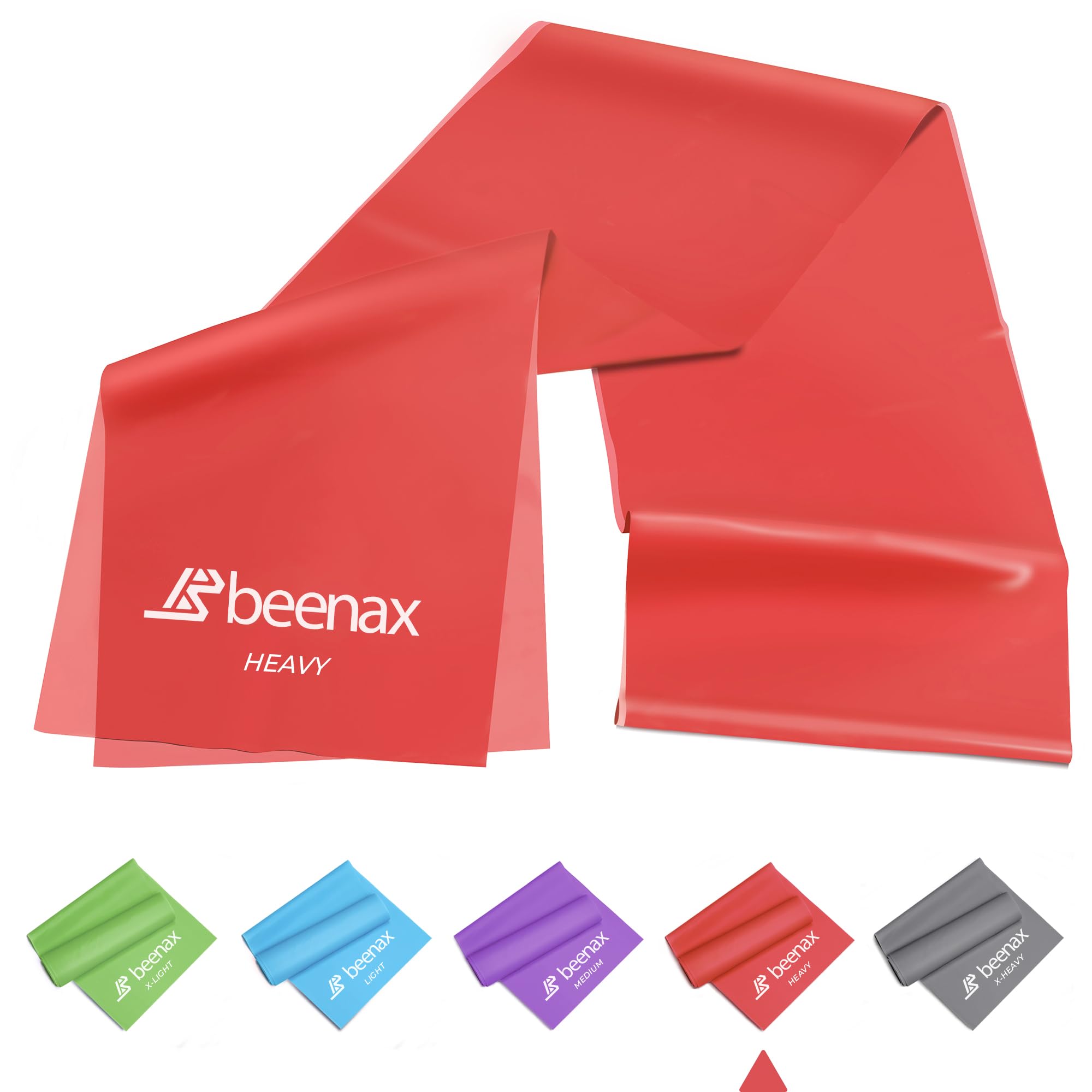 Beenax Resistance Band For Men & Women - Exercise Band to Build Muscle, Flexibility, Strength for Pilates, Yoga, Rehab, Stretching, Fitness, Gym, Physio, Strength Training and Workout โ image 1