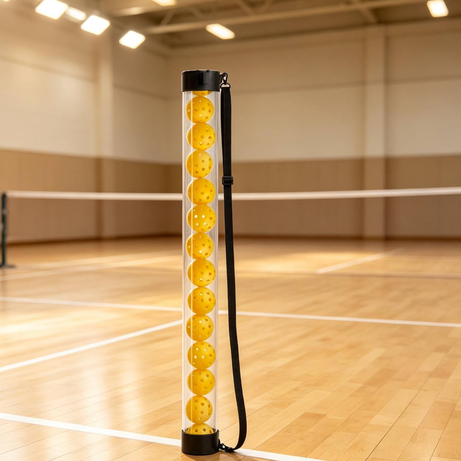 Gralara Tubo Raccoglipalle Trasparente Tubo Raccoglipalline Portatile Attrezzatura per Allenamento