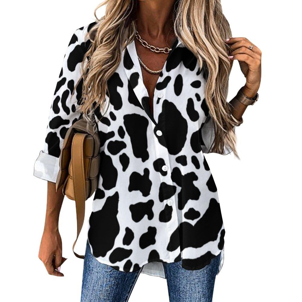 Cmagnifico Women's Cow Print Cute Bat Cute Anime Dinosaurs Cute Black Pug Dog Cute Cat Cute Corgi Cute Hedgehog Cute French Bulldog Cute Pug Dog Dalmatian Darts Target Dog Bones Paw Prints Dolphin Train Flag Of Mexico F Blouse, Cow Print Cute Bat Cute Anime Dinosaurs Cute Black Pug Dog Cute Cat Cute Corgi Cute Hedgehog Cute French Bulldog Cute Pug Dog Dalmatian Darts Target Dog Bones Paw Prints Dolp