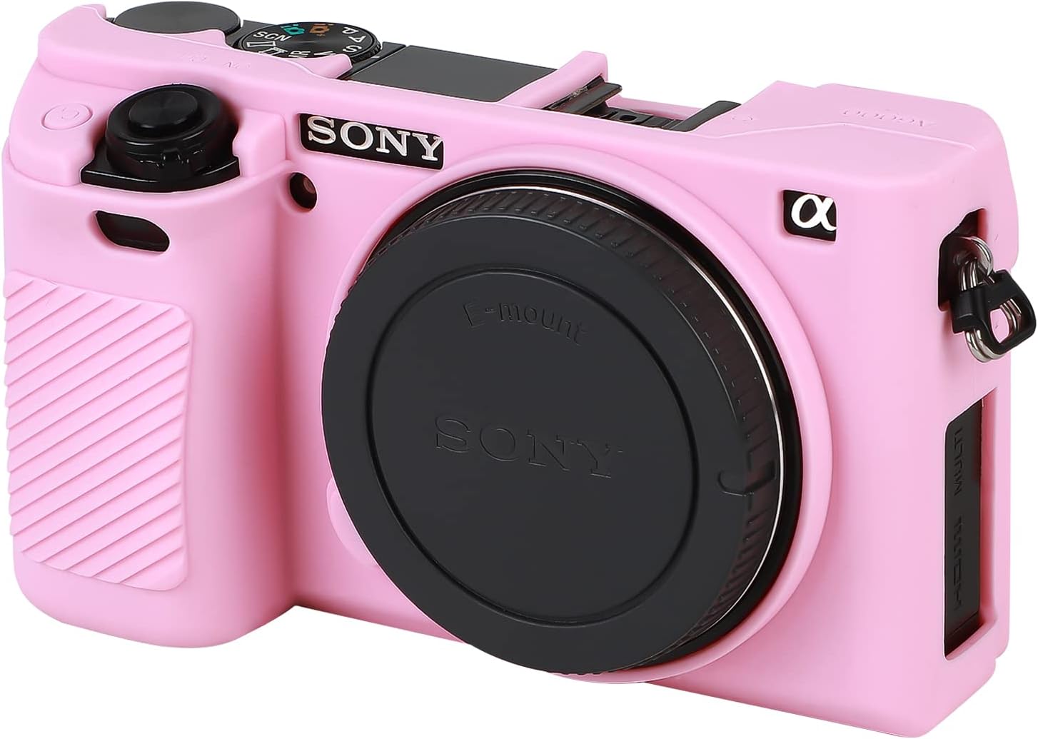 Case for Sony Alpha A6000 ILCE-6000 Digital Camera, Anti-Scratch Soft Silicone Housing Protective Cover Protector Skin (Pink)