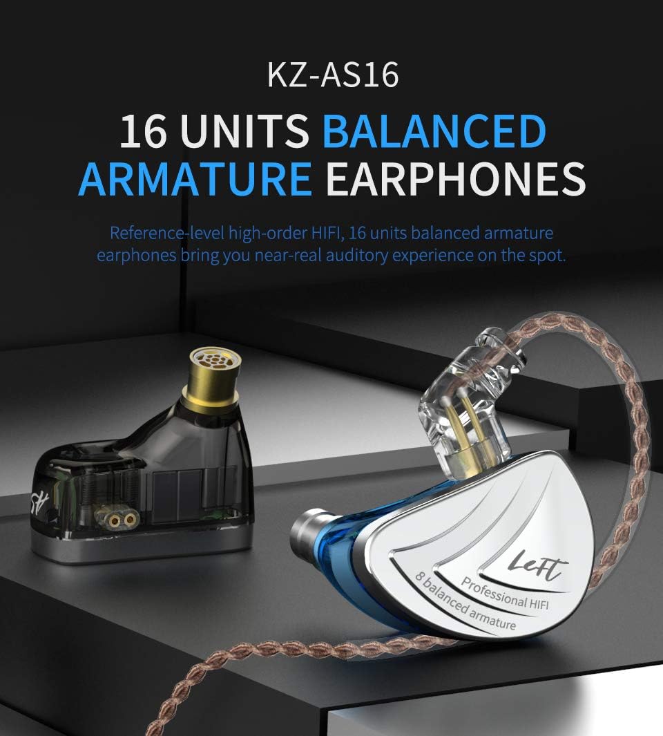 Yinyoo KZ AS16 Earphones Headphones 8 Balanced Armature In Ear Monitors - Image 4