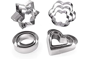 Cookie Cutters Flower Biscuit Set, 12 Pcs Cookie Cutters Kit Baking Supplies