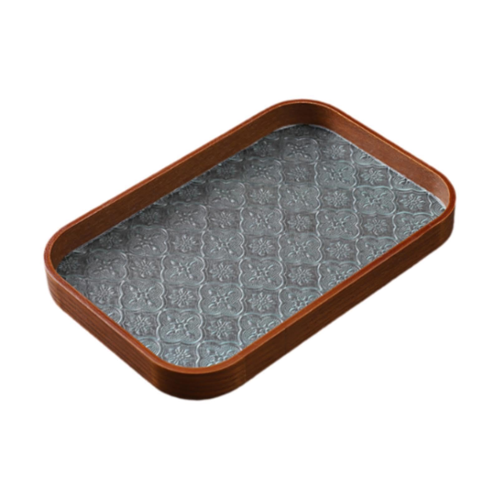 PIXZCSA Unique Tray Platter Platter Snack Trays Bathroom Makeup Vanity Trays Jewelry Storage Innovative Functionality Serving Tray Fruit Dessert Snack, Rectangle