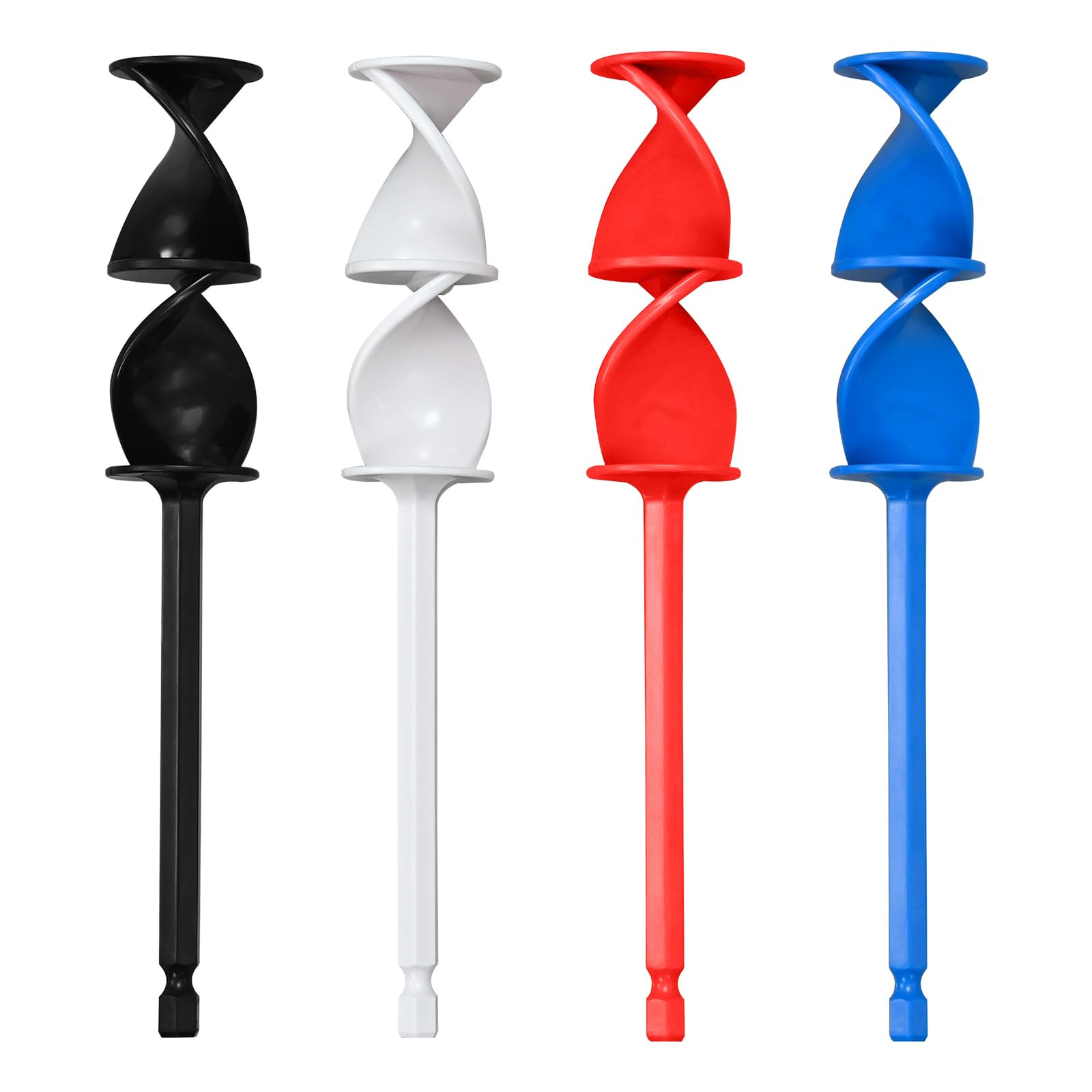 4Pcs Resin Mixer Paddles Epoxy Mixer Attachment For Drill Reusable Paint Stirrer Drill Attachment For Epoxy Molds