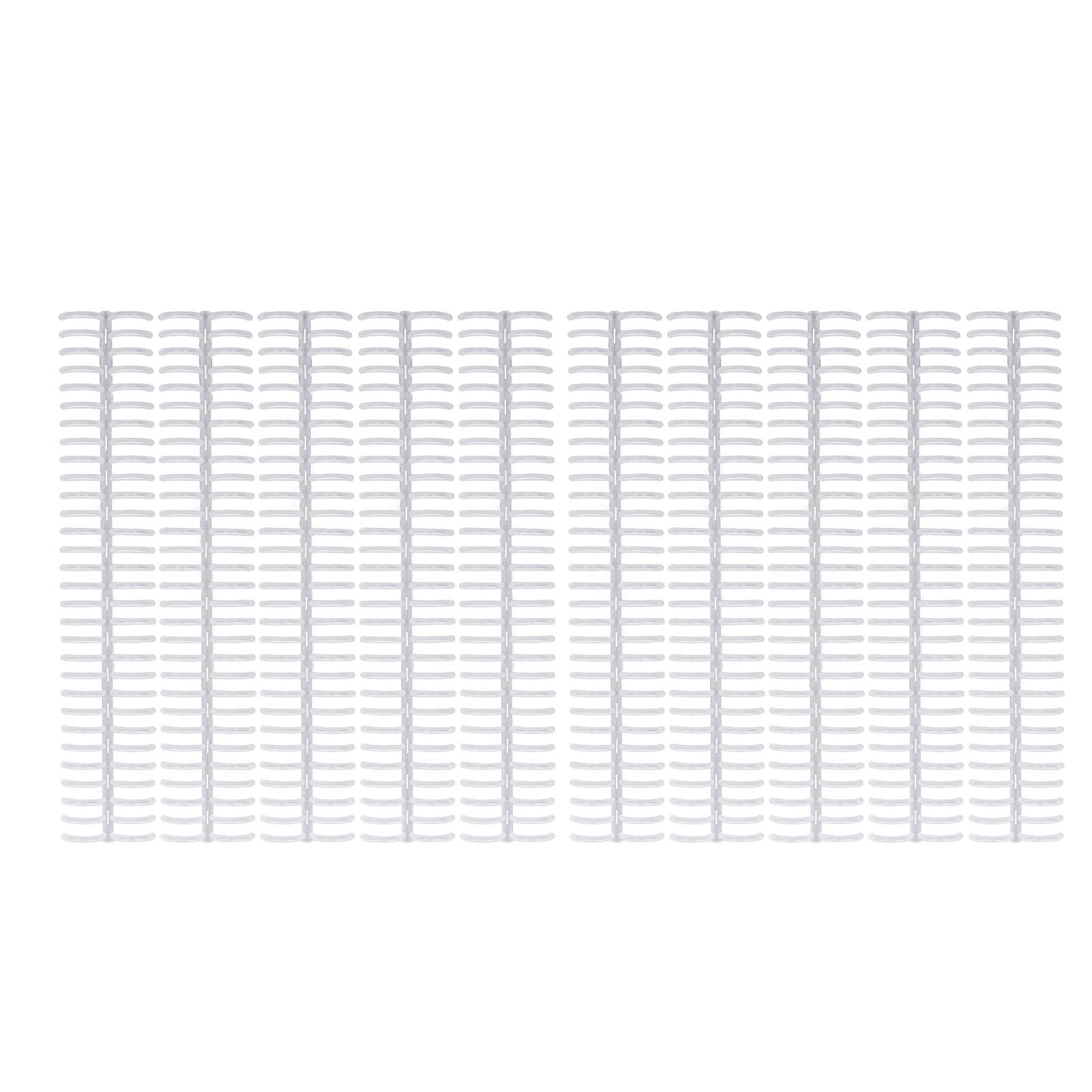 Bindekamm aus Kunststoff, 30 Ringe, Hohe Kapazität, Anpassbare Länge, A4, B5, A5, 150 Blatt, PP, 30er-Pack Spiral-Buchbinder für Notizbücher, Tagebücher, Kalender mit Ruhigen