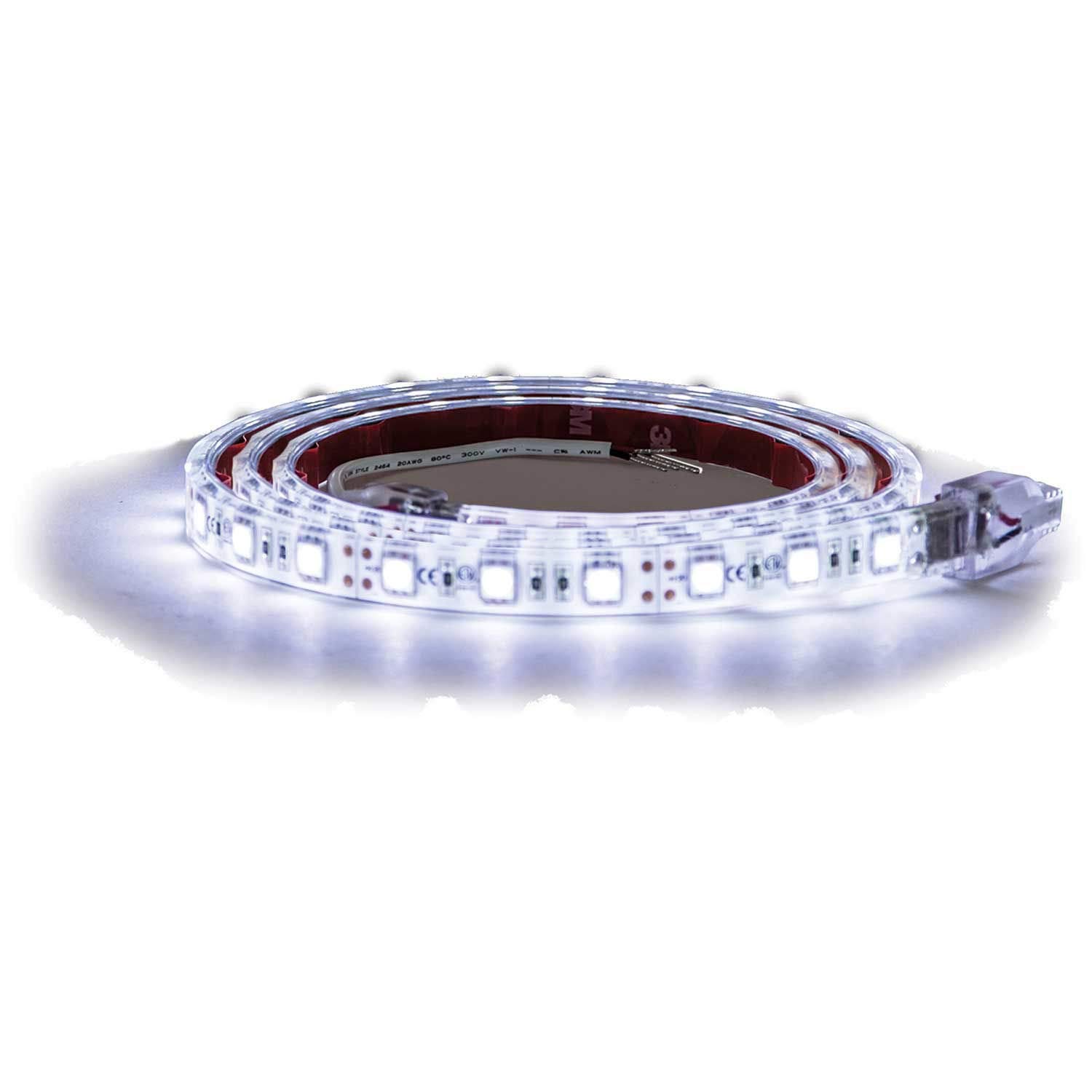 Buyers Products 5626191 60 Inch LED Strip Light w/ 3M Adhesive Back, Clear and Cool Color, Cut to Fit, Strip Lighting for Trucks, Trailers, Toolboxes &amp; More