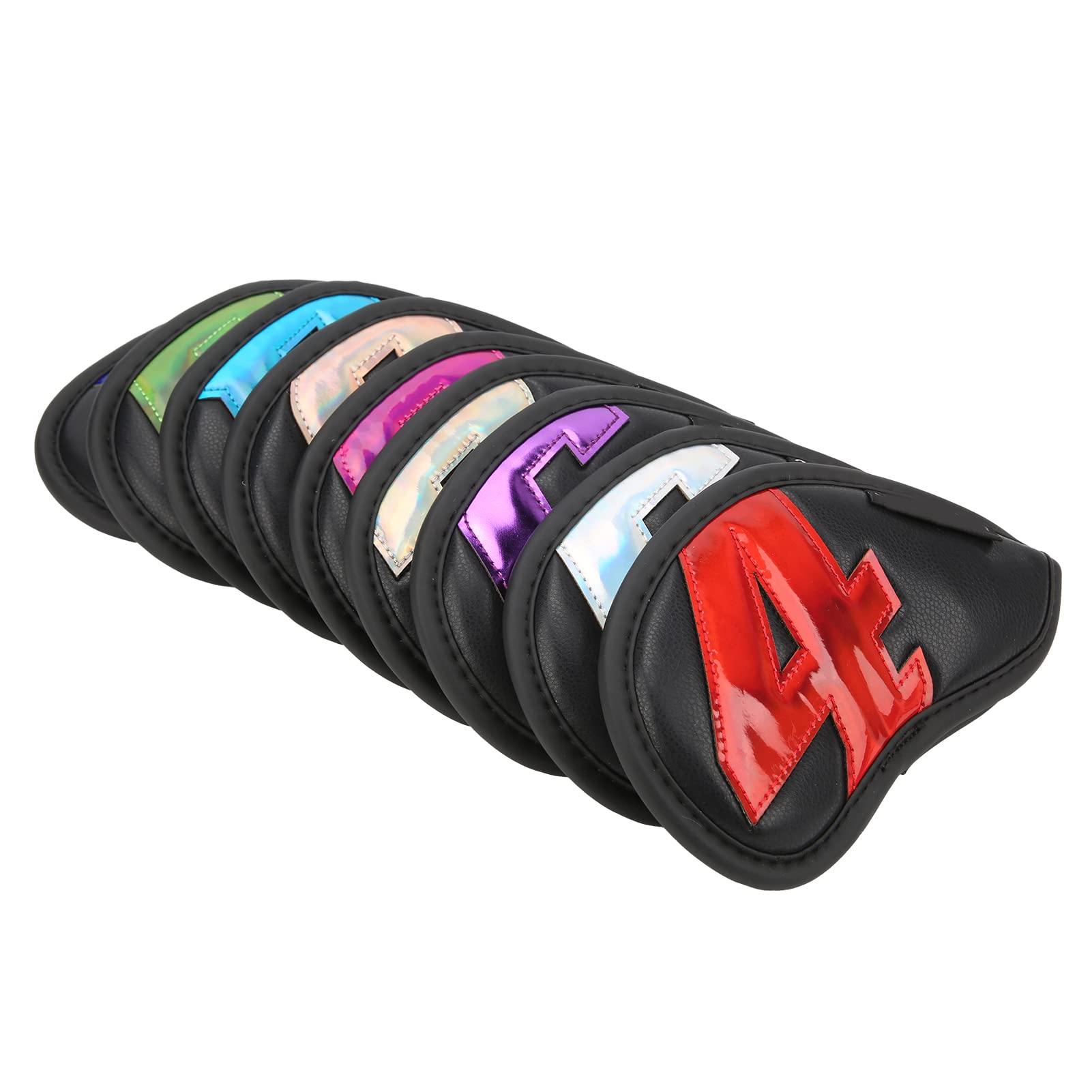 9 Fundas Impermeables para Cabeza de Hierro para Palos de de PU, Forro Suave y Grueso Que Protege los Hierros de Arañazos, con un Diseño Elegante para los Amantes del