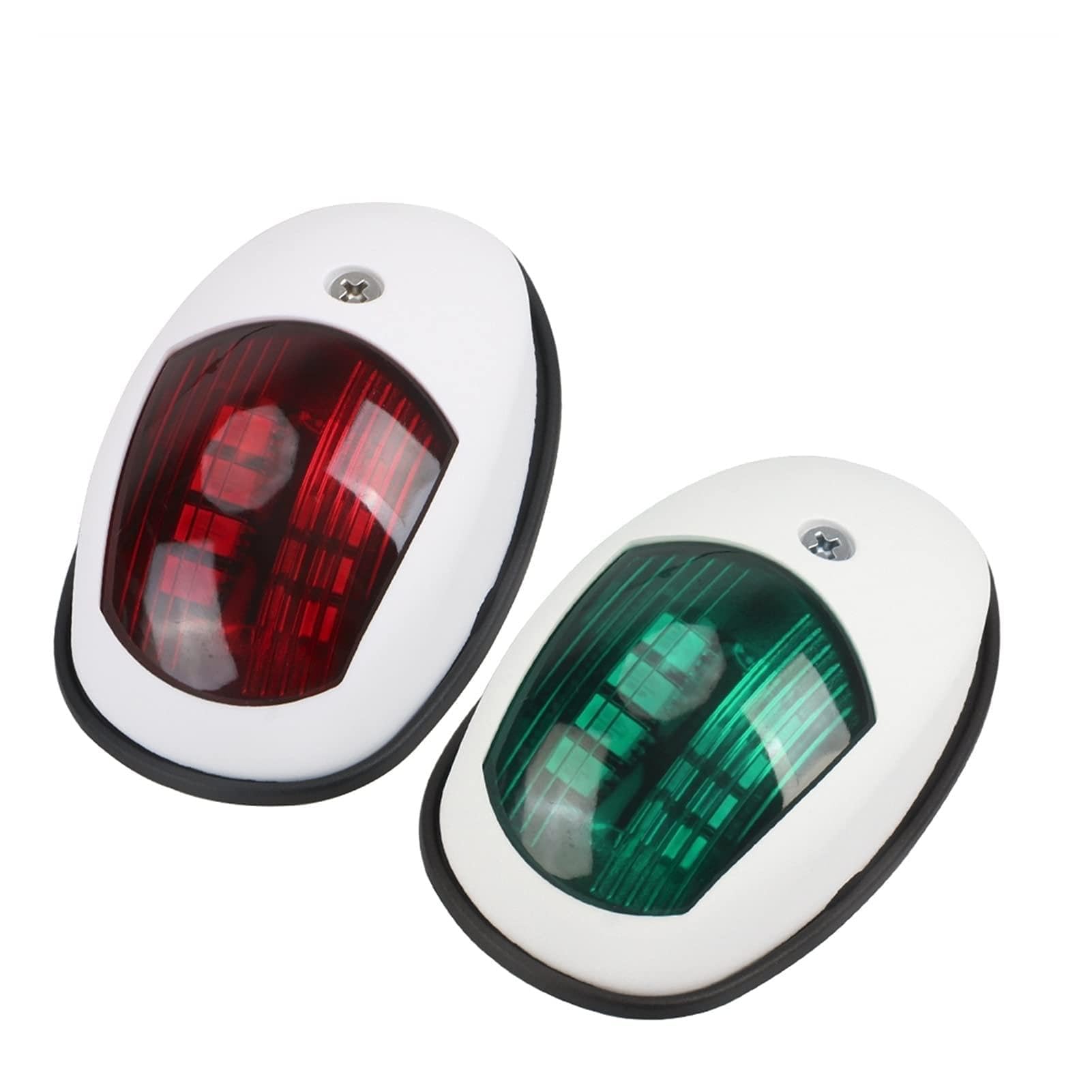 For il furgone del rimorchio camion di yacht della barca marina GUIDATO Lampada avvertimento segnale luce navigazione 0V-30V 2 PC/set Per la navigazione e la pesca(White)