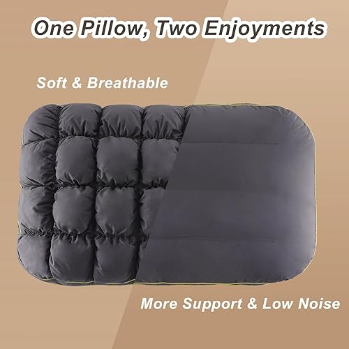 Miniatura 3 de YOUR MOON Almohada de cama de apoyo esponjosa, tamaño King, súper suave relleno alternativo de plumón prémium para dormir, almohadas de cama de