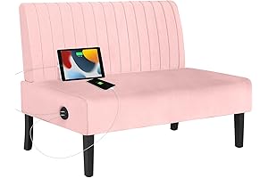 STHOUYN Mini Pink Couch for Girls Room