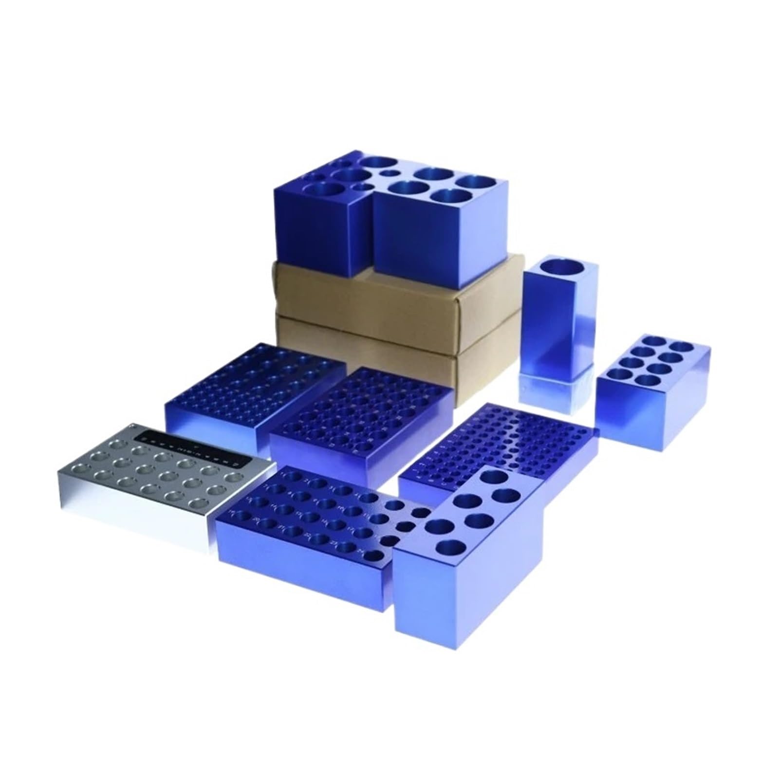 Enfriador PCR de aluminio preenfriado con termostato de baja temperatura de 0,2/1,5/2/5/10/15/50 ml(1.5ml 18 well)