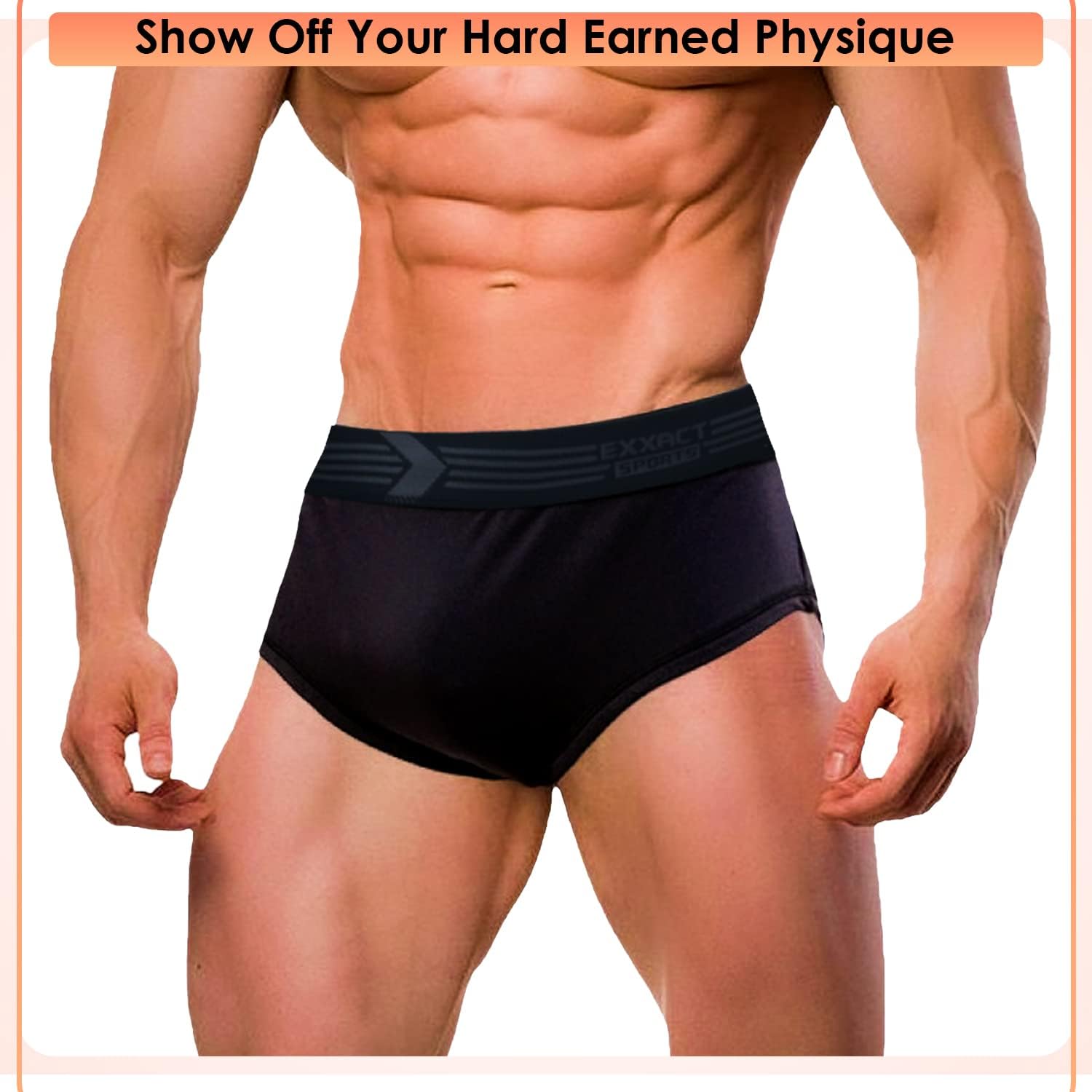 Exxact Sports Mens Elite Classic Bodybuilding Posing Trunks - Mens Trunk Underwear Posing Suits Competition Boxer Trunk Adult