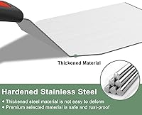 Vista 2 de Juego de espátulas de acero inoxidable Beijiyi, 4 paquetes de pequeñas espátulas volteadoras de metal para uso en la cocina, utensilios de cocina