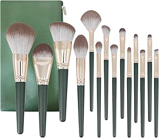 メイクブラシセット 14本 GRTUFOBA メイクブラシ 高級繊維毛 超柔らかい 化粧筆 多機能 化粧ブラシセット 持ち運びに便利 化粧ポーチ付き