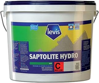 LEVIS - Saptolite Hydro Peinture Mate Pliolite - Façades - Conditionnement 5L, Couleur BLANC