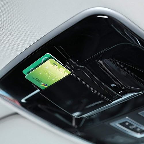 Top Slots para Land rover Range Rover Sport Vogue Velar 2014-2017, caja de almacenamiento de tarjetas de techo de plástico, color negro