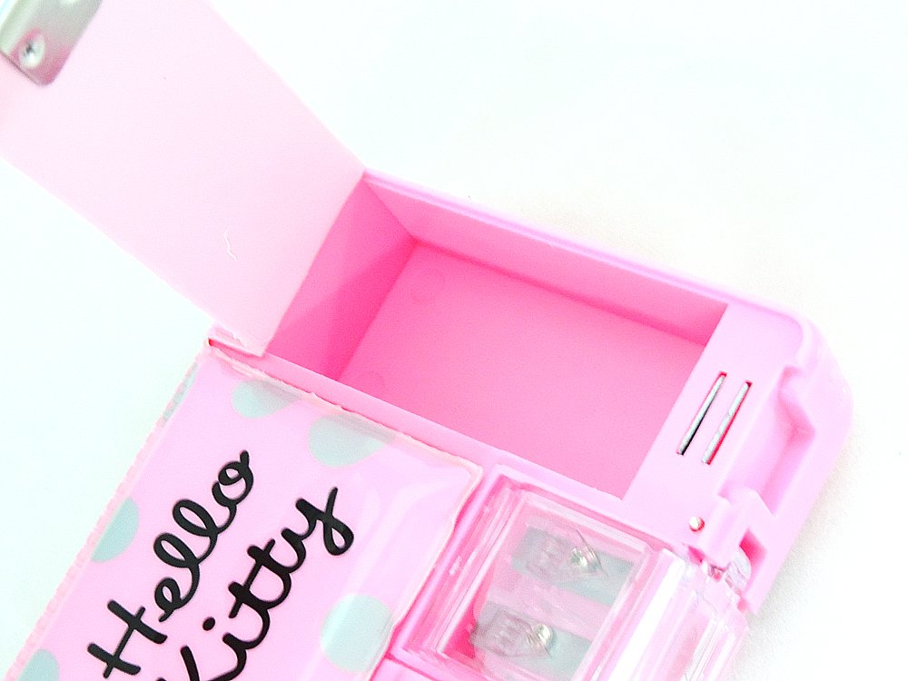 Amazon | ハローキティ 両面筆箱 鉛筆削り付き KT9303-2(ピンク・水玉