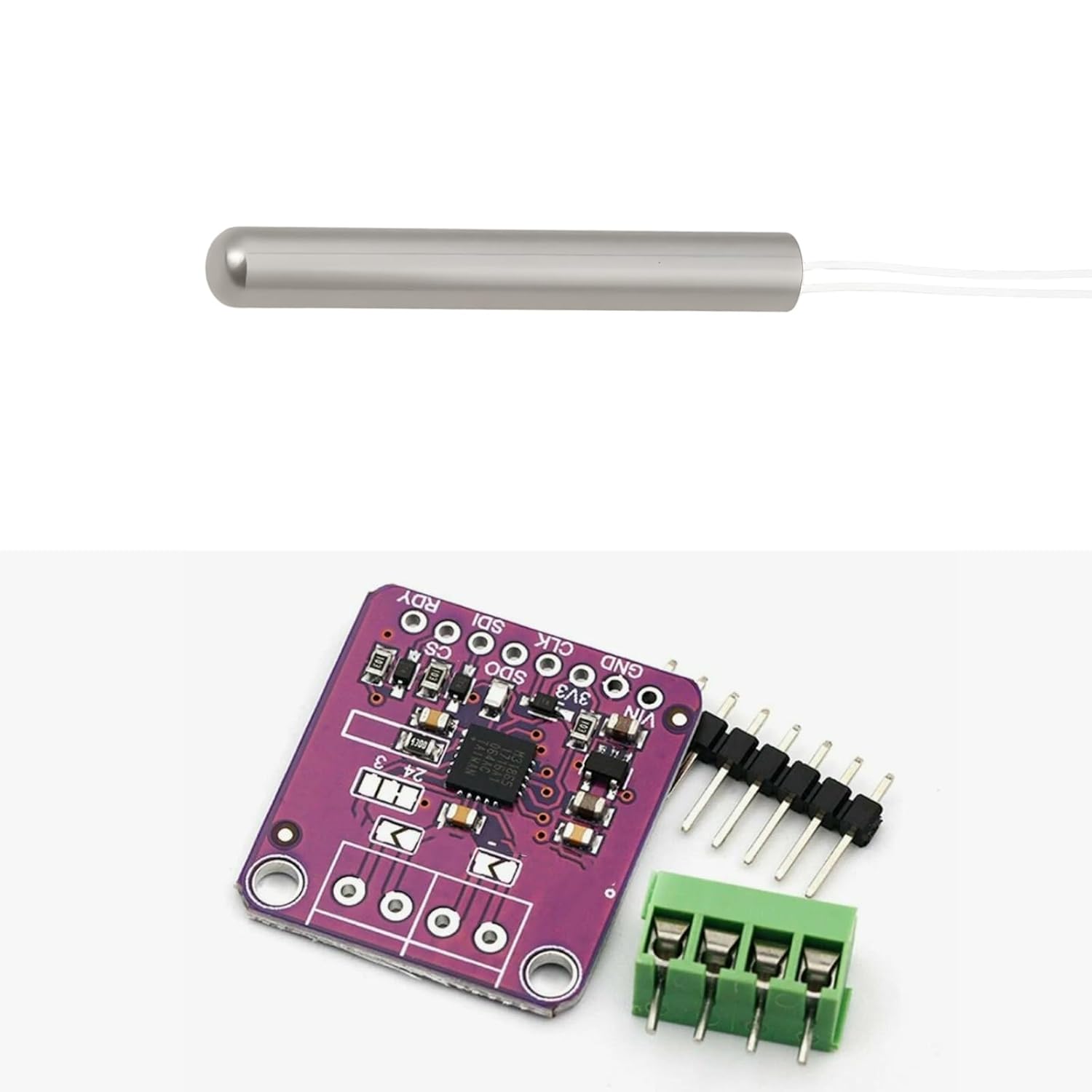 3PCS PT100 Temperature Sensors 4x30mm -20°C to 450°C Range Compatible with MAX31865 Modules for Repairs & DIY Projects