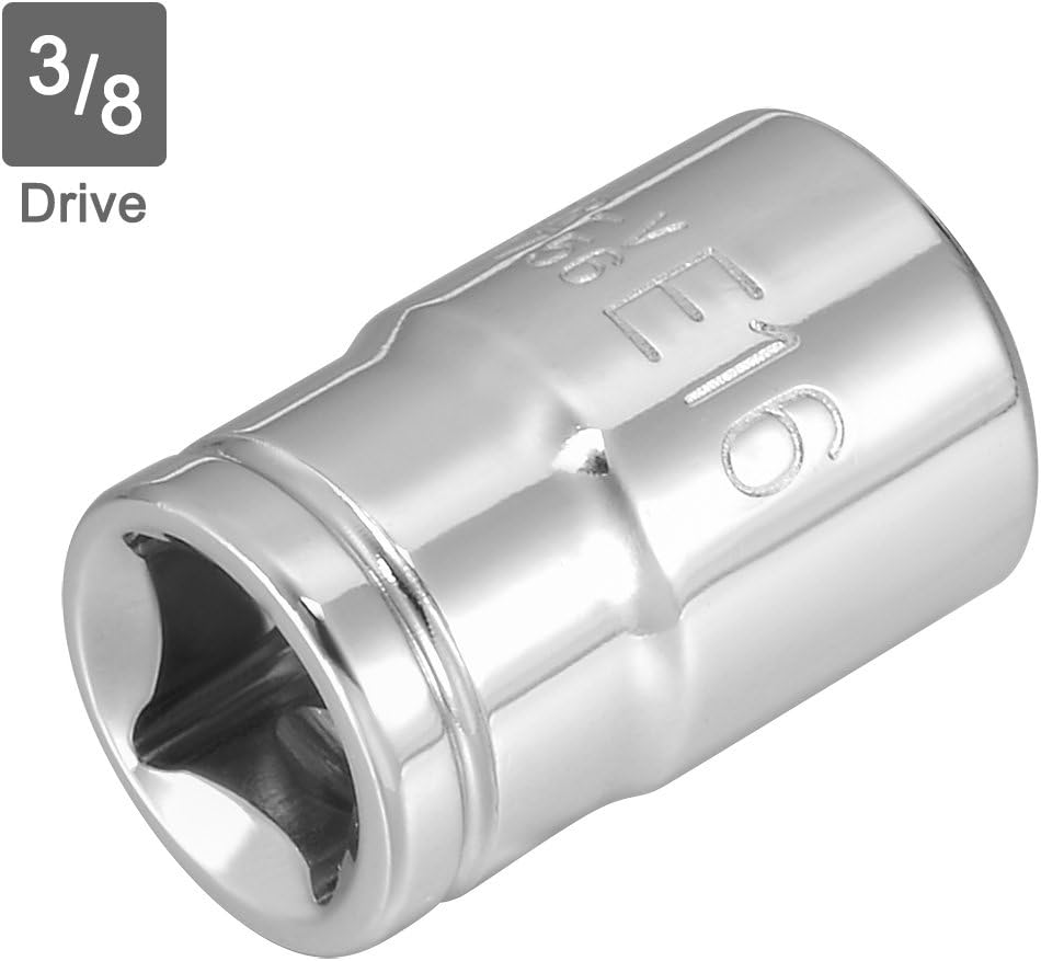 sourcing map 3/8-inch Drive E16 External Torx Shallow Socket, Cr-V Steel - Image 4