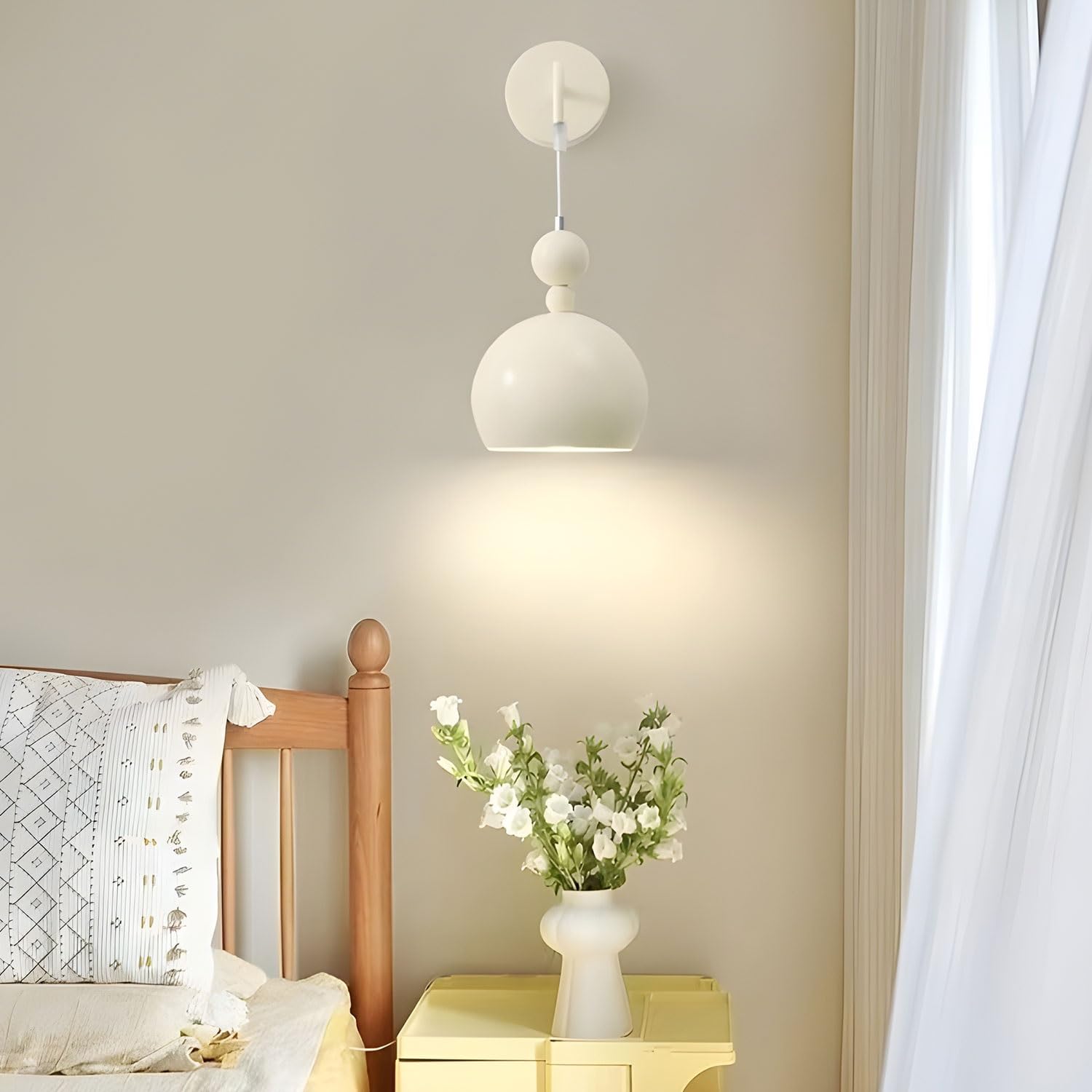 Wampiry ścienne Kinkiety ścienne, zestawy 2 sztuk, kinkiety na baterie, ściemnialna lampa ścienna bezprzewodowa, oświetlenie z pilotem(Two Colors)