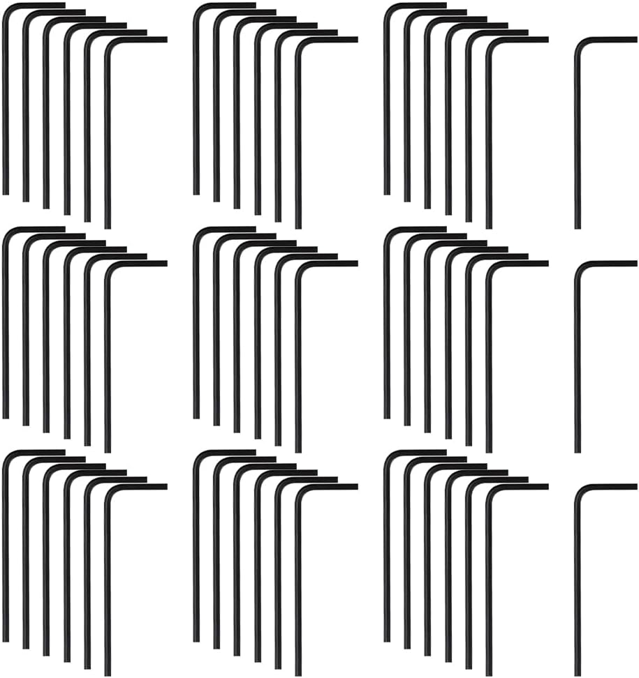 100 Pcs 0.05 Inch L Shape Allen Wrenches Long Handle Hex Keys Mini Hex Wrench Set Small Standard Size Allen Keys Door Lock Wrench Furniture Screw Wrenches for Restaurant Bar Silver
