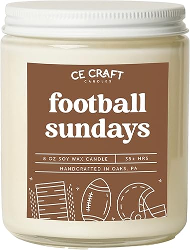CE Craft Domingo de Fútbol Americano - Vela Temática, Regalo para Papá e Hijo