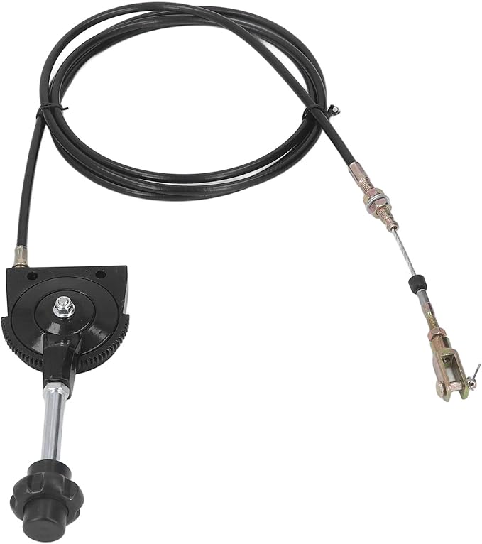 Zooke Universal Throttle Control Cable with Black Knob