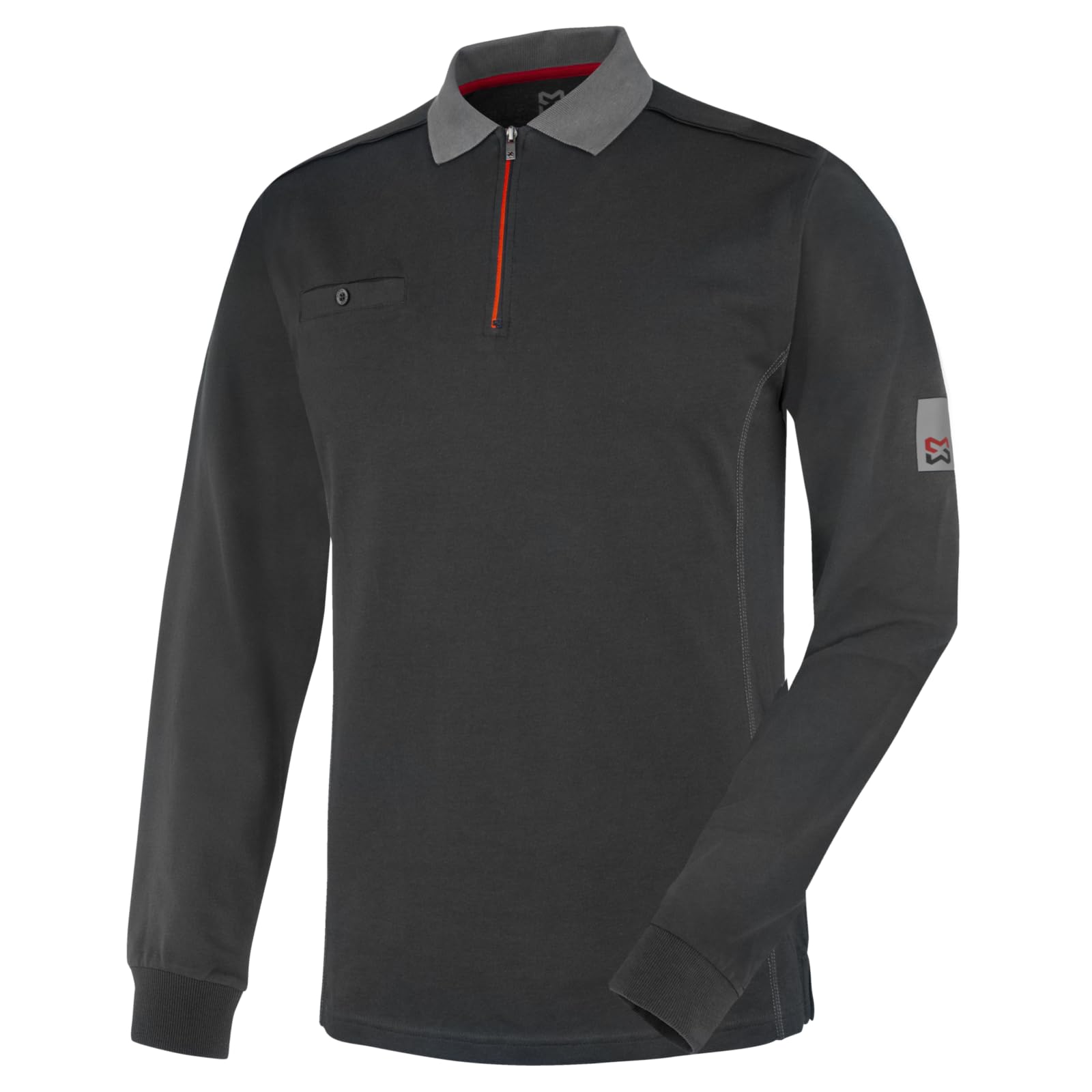 WÜRTH MODYF Polo manica lunga Stretch X antracite uomo