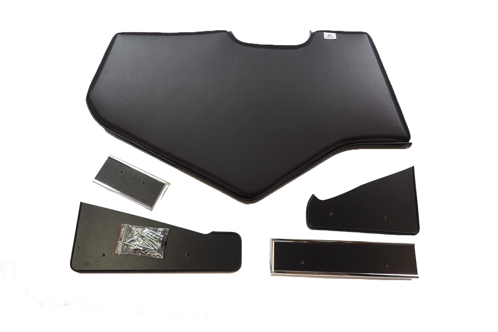 KRAM-TRUCK Housse De Tablette De Tableau De Bord pour Camion Cockpit TV Rack Compatible avec Man TGX 2021 Et Plus Récent 10 Mm Mousse Simili Cuir Durable Résistant À l'usure Le Noir