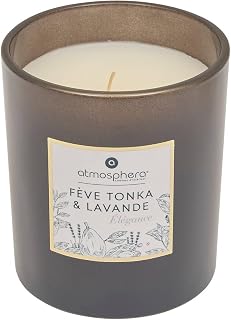 Atmosphera - Scented Candle "Mael" - Tonka and Lavender 190 g - Dark Grey