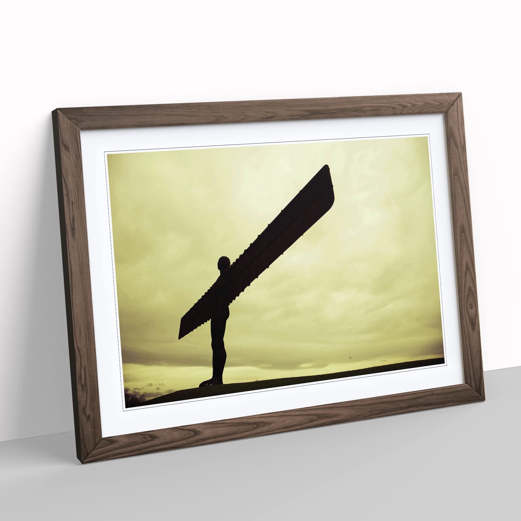 Angel of the North Newcastle Modern Framed Wall Art Print, Ready to Hang Picture for Living Room Bedroom Home Office Décor - Image 3