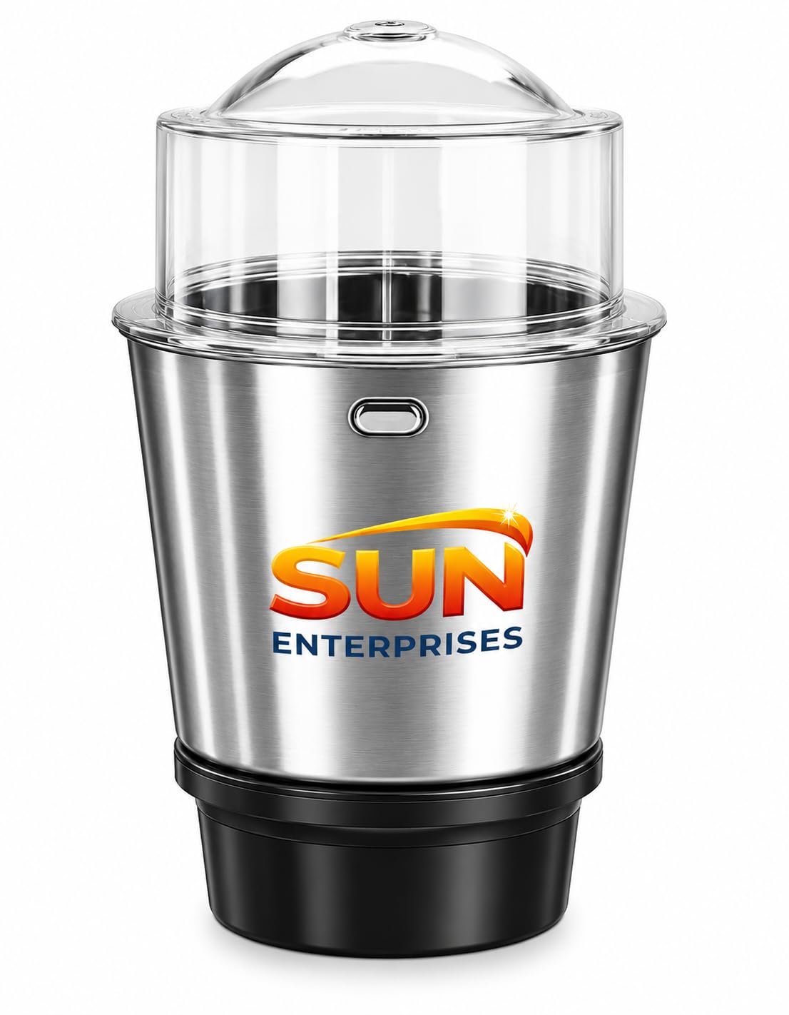 SUN ENTERPRISES Premium Mixer Grinder Jar | Stainless Steel Jar for Spice, Masala & Chutney Grinding | Compact Kitchen Appliance with Clear Lid 500 Ml