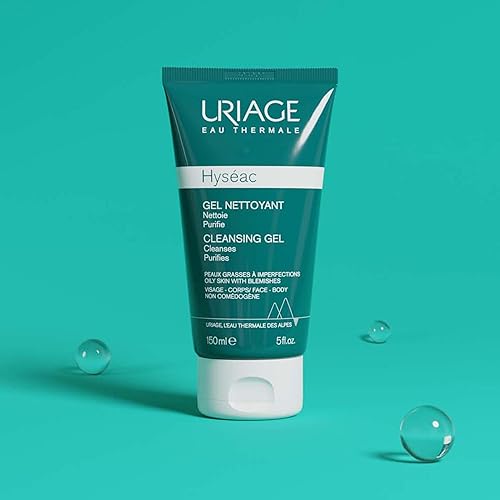 Miniatura 6 de URIAGE Hyseac Imperfections Gel limpiador facial y cuerpo, 5.1 fl oz, 5 onzas líquidas, adecuado para el acné de espalda, limpia y purifica