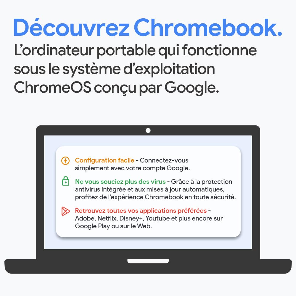 Visiter la boutique Lenovo Lenovo IdeaPad Slim 3 Chromebook 14M868 - Ordinateur Portable 14'' FHD (MediaTek Kompanio 520, RAM 4Go, eMMC 64Go, Arm Mali-G52 Graphics, Chrome OS) Clavier AZERTY Français - Gris in use