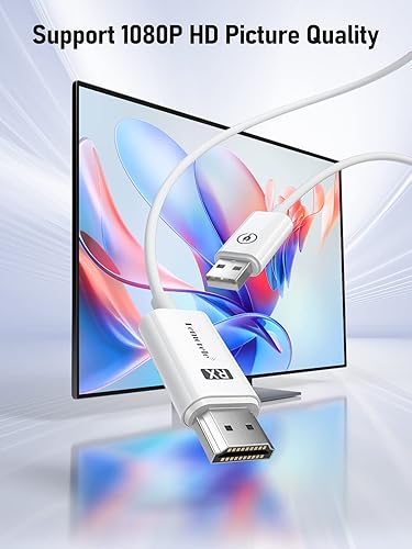 Miniatura 6 de Lemorele Kit de transmisor y receptor HDMI inalámbrico, extensor HDMI inalámbrico portátil, Plug & Play, 2.45G rango de 98 pies, conector HDMI