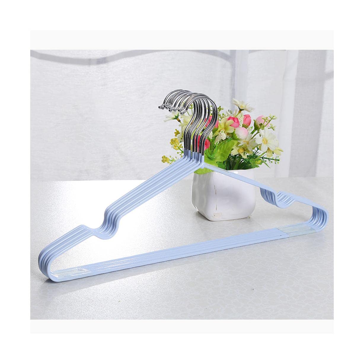 TXGJWRA Space Saving Hanger Heavy Duty Metal Coat Hangers 10 Pack Clothes Hanger Space Saving Hangers for Clothes Hangers Coat,B