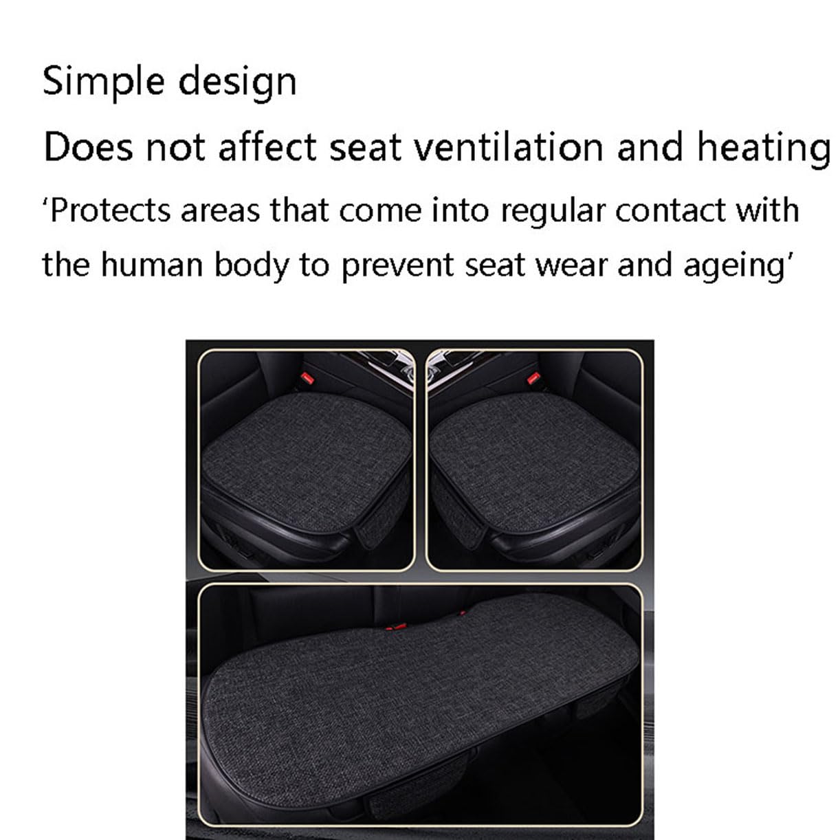 Set di Cuscini per sedili Auto,Cuscino Regolabile per sedili,Accessori per sedili Auto,per VW Sharan 7seats 2012,Lafite Red Three-Piece Set