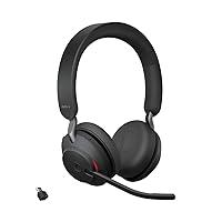 Jabra Evolve2 65 Wireless PC Headset – Noise Cancelling, Ottimizzato per Microsoft Teams