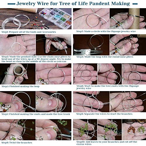 image for Paxcoo 1046Pcs Crystal Chip Beads and Jewelry Making Gemstones Kit for