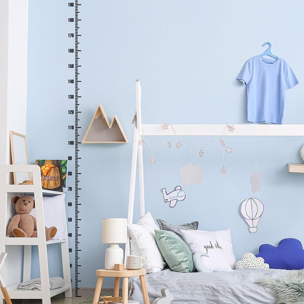 Hauteur Mesure Stickers, Toise murale pour enfants, Autocollant Murale avec, Autocollants muraux imperméables à décoller et à coller - Amovibles - Pour chambre d'enfant, chambre à coucher, salon
