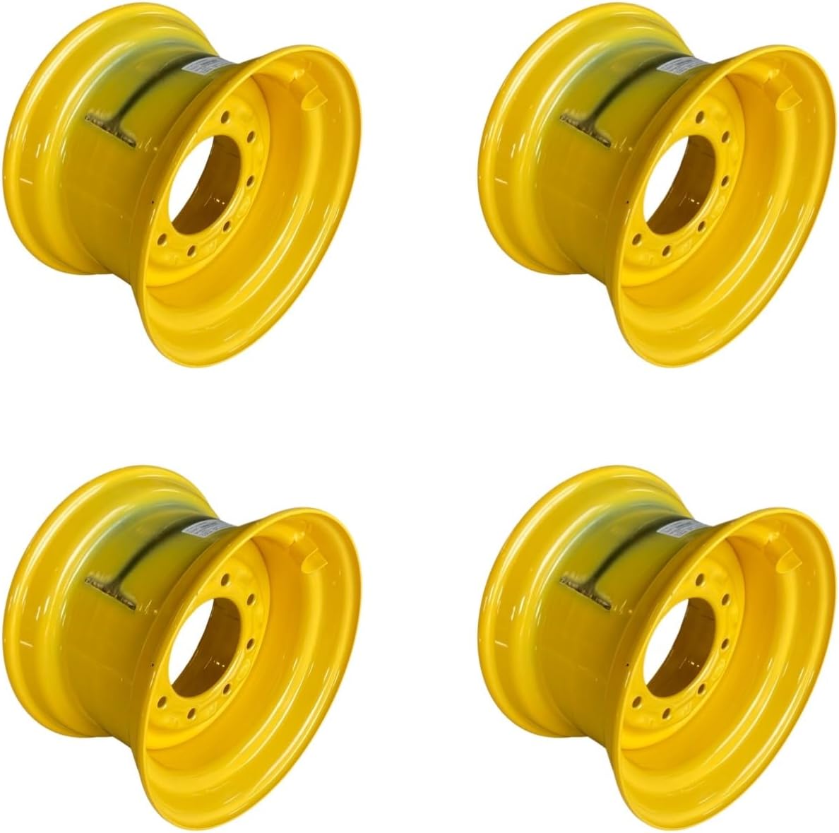 Set of 4-12-16.5 8-lug Rims for New Holland-16.5x9.75,8 TITAN EW USA Skid Steer Wheels/Rims for New Holland L785, LX865, LX885 & more -8 bolt, 6.5" back spacing- fits 12X16.5 Tires