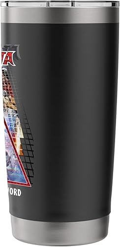 Miniatura 2 de Poster Synthwave Redhead Epic Cyberpunk Retro 80s Stainless Steel Insulated Tumbler
