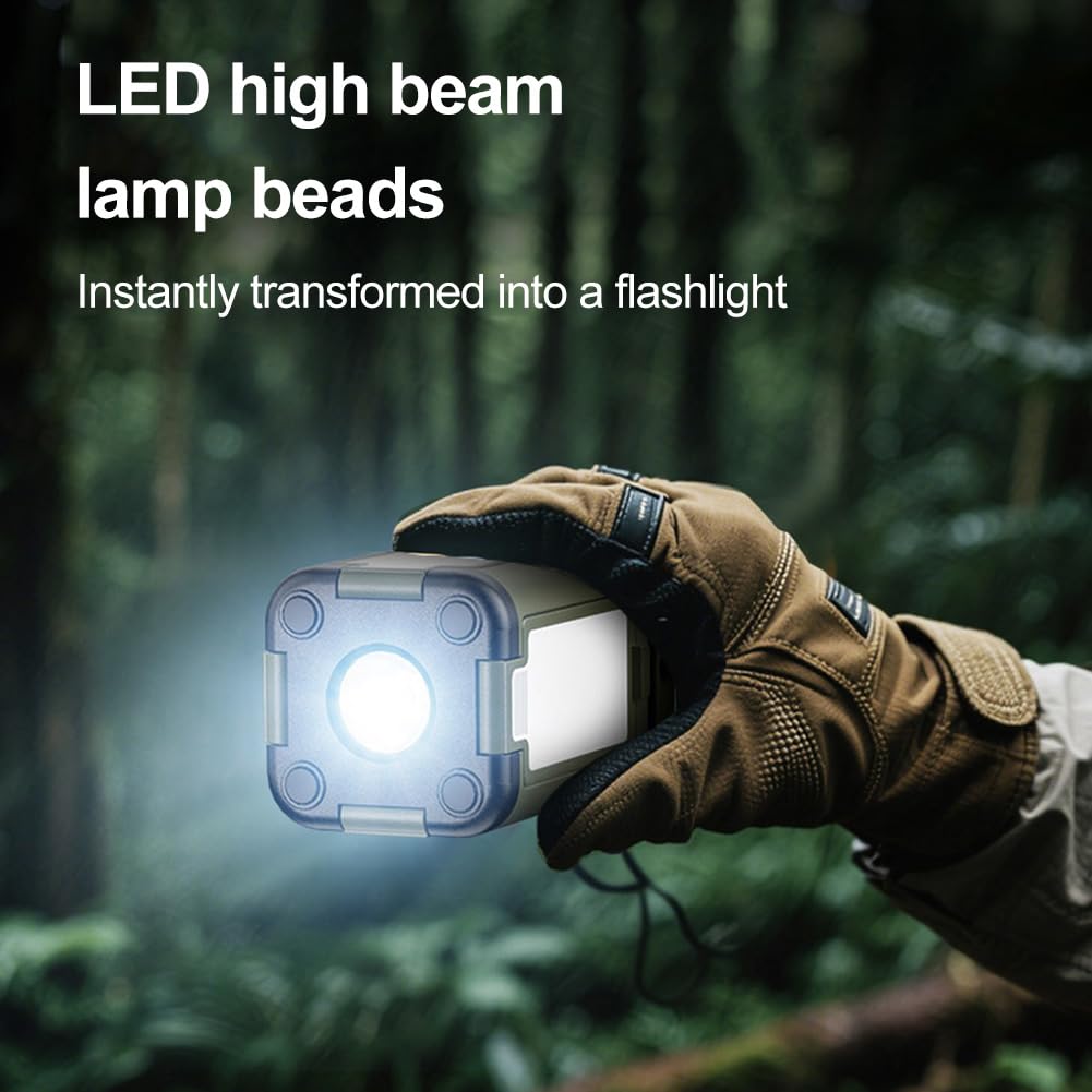 Solarna składana lampa kempingowa z możliwością ładowania lampa wisząca do namiotu światło awaryjne do wędrówek i aktywności na świeżym powietrzu