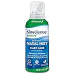 SinuCleanse Daily Care Sterile Saline Nasal Spray, Ultra Fine Mist, Instantly Moisturizes & Relieves Everyday Nasal Congestion Due to Colds & Dry Air, 4.5 Oz (1 Pack), Made in USA