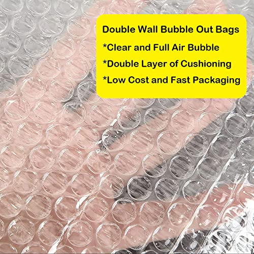 Ephech 50Pcs 6" X 10" Bubble Out Bag Pouches, Self-Seal Clear Bubble Cushioning Wrap Bag, Double Wall Shockproof Bubble Pouches Bag Protective Storage Bag For Moving, Shipping, Packing And Storage #TOP4