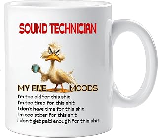 Funny Duck Mug Sound Technician gift for women coworker, Christmast Gifts For Sound Technician Appreciation Gift Friends Birthday